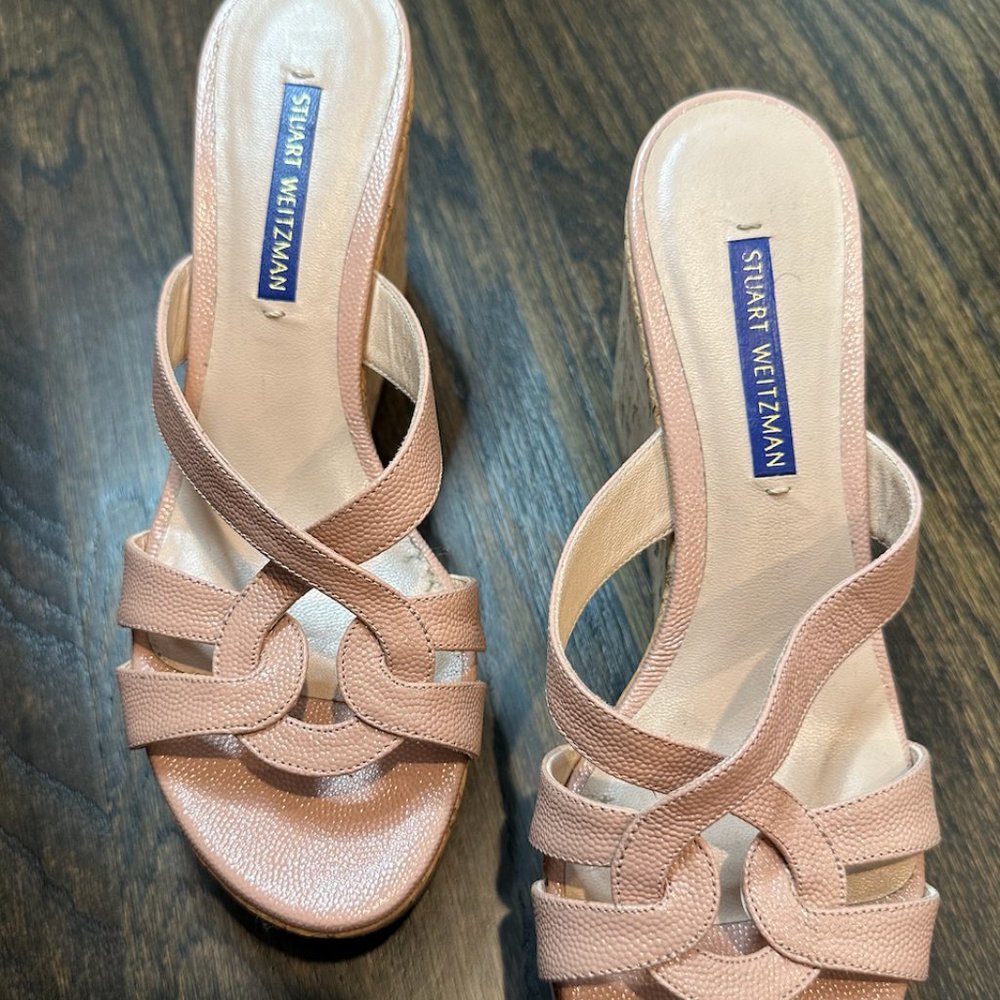 Stuart Weitzman Blush Wedges